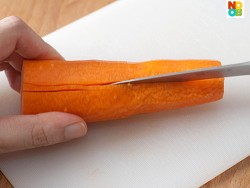 How to cut carrot flowers