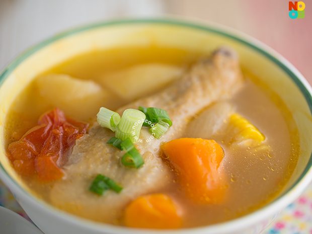 Chicken ABC Soup Potato Tomato Onion Corn Noob Cook Recipes